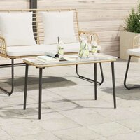Tuintafel Naturel 80 x 40 x 45 cm poly rattan 3