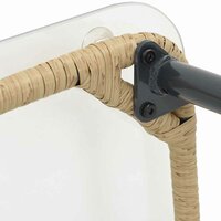 Tuintafel Naturel 80 x 40 x 45 cm poly rattan 9