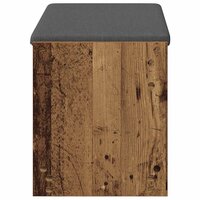 Halbank Oudhout 83 x 38 x 45 cm Ge&iuml;ndustrialiseerd hout en stof 6
