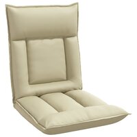 Vloerstoel Cr&egrave;me 55 x 61 x 70 cm Nep Leer 2