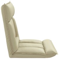 Vloerstoel Cr&egrave;me 55 x 61 x 70 cm Nep Leer 5