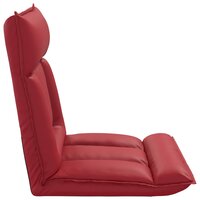 Vloerstoel Wijnrood 55 x 61 x 70 cm Nep Leer 5