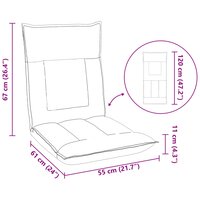 Vloerstoel Legergroen 55 x 61 x 70 cm Stof 10