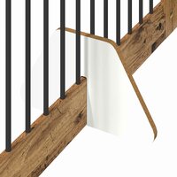 Hondenhekje met standaards 2 pcs Oud hout 100 x 100 cm 7