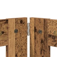 Hondenhekje met standaards 4 pcs Oud hout 60 x 60 cm 6