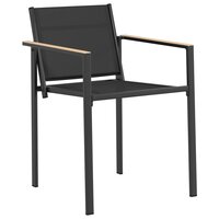 Tuinstoelen 2 pcs Zwart en Anthraciet 53,5 x 59 x 77 cm 3