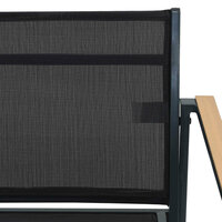 Tuinstoelen 2 pcs Zwart en Anthraciet 53,5 x 59 x 77 cm 5