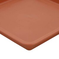 Plantenpotten 6 pcs Baksteenrood 28,5 x 28,5 x 22 cm Kunststof 10