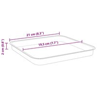 Plantenpotten 6 pcs Baksteenrood 28,5 x 28,5 x 22 cm Kunststof 12