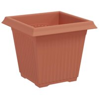 Plantenpotten 24 pcs Baksteenrood 16 x 16 x 14 cm Kunststof 6