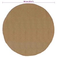 Tapijt Naturel &Oslash; 90 cm Jute 7
