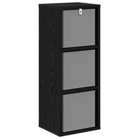 Dressoir met lade Zwart Eiken 25,5 x 22 x 69,5 cm 7