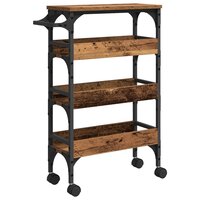 Keukentrolley Oud Hout 53 x 20 x 76 cm Bewerkt hout 2