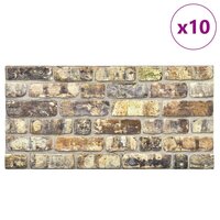 Wandpanelen 10 pcs Multikleur 100 x 50 cm EPS-schuim 2