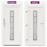 Voordeur Wit 88 x 200 cm PVC 8