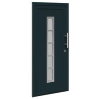 Voordeur Antracietkleurig 88 x 200 cm PVC 5
