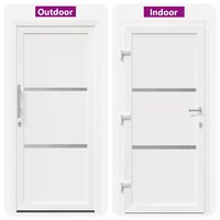 Voordeur Wit 108 x 208 cm PVC 8