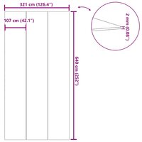 Zwembadgrondzeil 640x321 cm polyester geotextiel lichtgrijs 9