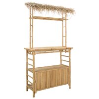 Buiten Bartafel Naturel 110 x 50 x 209 cm Bamboe 2