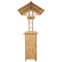 Buiten Bartafel Naturel 115 x 95 x 214 cm Bamboe 4
