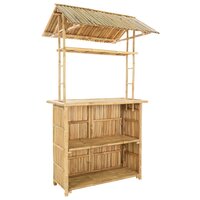 Buiten Bartafel Naturel 115 x 95 x 214 cm Bamboe 5