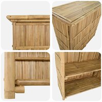 Buiten Bartafel Naturel 115 x 55 x 105 cm Bamboe 6
