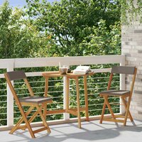 Bistrostoelen voor buiten 2 pcs Donkergrijs 40 x 53 x 80 cm 3