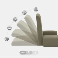 Vloerstoel Kaki 68 x 51 x 56 cm Grove Fluweel 9