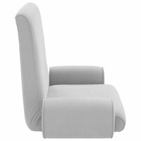 Vloerstoel Lichtgrijs 68 x 51 x 56 cm Grove Fluweel 5