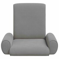 Vloerstoel Donkergrijs 68 x 51 x 56 cm Grove Fluweel 4