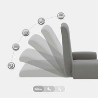 Vloerstoel Donkergrijs 68 x 51 x 56 cm Grove Fluweel 9