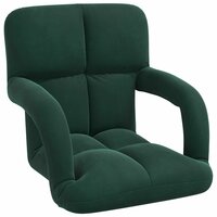 Vloerstoel Donkergroen 58 x 62 x 58 cm Fluweel 2
