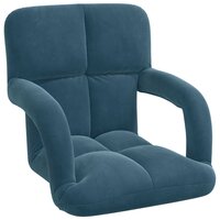 Vloerstoel Blauw 58 x 62 x 58 cm Fluweel 2