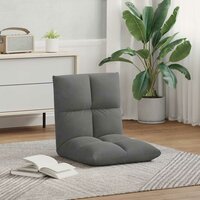 Vloerstoel Donkergrijs 50 x 61 x 57 cm Fluweel 3