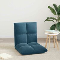 Vloerstoel Blauw 50 x 61 x 57 cm Fluweel 3