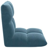 Vloerstoel Blauw 50 x 61 x 57 cm Fluweel 5
