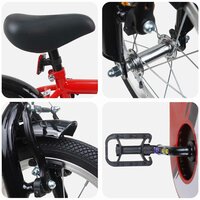 Kinderfiets 12 Inch voor 2-4 jaar oud Rood 4