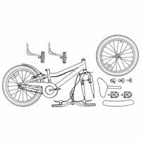 Kinderfiets 12 Inch voor 2-4 jaar oud Lichtblauw 8