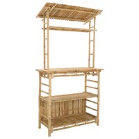 Buiten Bartafel met opslag Naturel 110 x 50 x 210 cm Bamboe 5