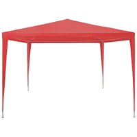 Partytent Rood 300 x 300 x 255 cm PE en staal 3