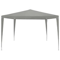 Partytent Lichtgrijs 300 x 300 x 255 cm PE en staal 2