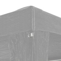 Partytent Lichtgrijs 300 x 300 x 255 cm PE en staal 4