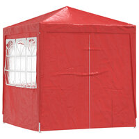 Partytent Rood 200 x 200 x 240 cm PE en staal 3