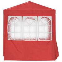 Partytent Rood 200 x 200 x 240 cm PE en staal 5
