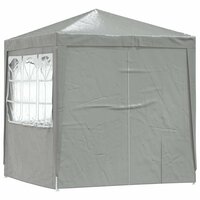 Partytent Lichtgrijs 200 x 200 x 240 cm PE en staal 3