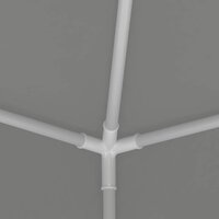 Partytent Lichtgrijs 200 x 200 x 240 cm PE en staal 9