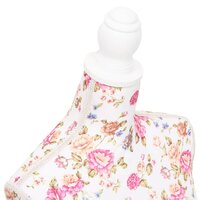 Paspop torso vrouw katoen wit met rozenprint  5