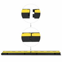 Kabelbeschermer drempels 1 tunnel 100 cm rubber 2 st 4