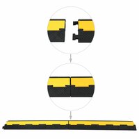 Kabelbeschermer drempel 2 tunnels 101,5 cm rubber 3