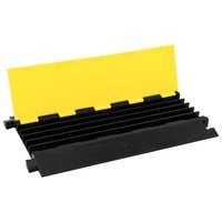 Kabelbeschermer drempel met 5 tunnels 90 cm rubber 4